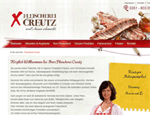 Tablet Screenshot of fleischerei-creutz.de